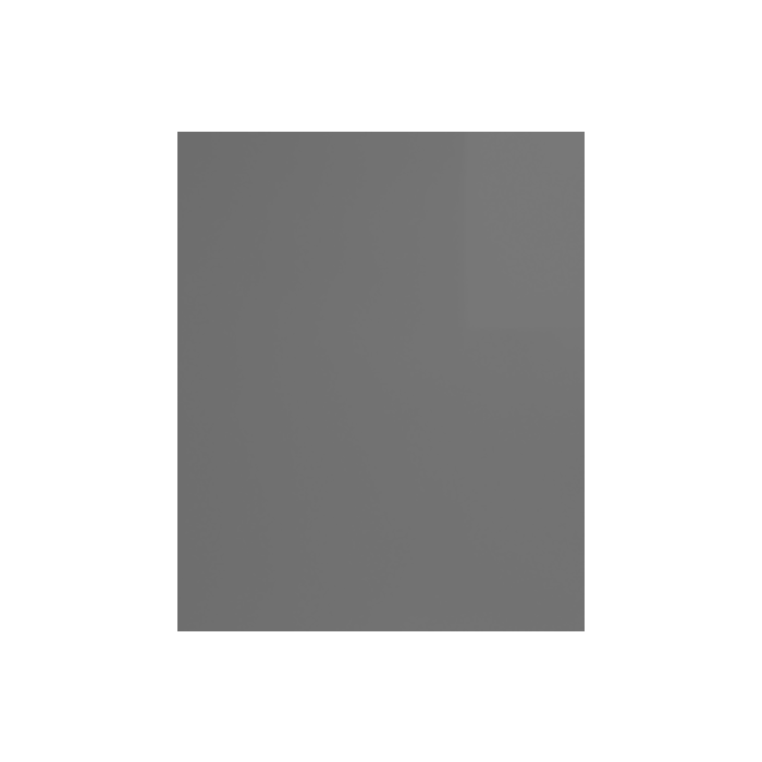 A gray colored sample door from the Valencia series, presented against a plain background.