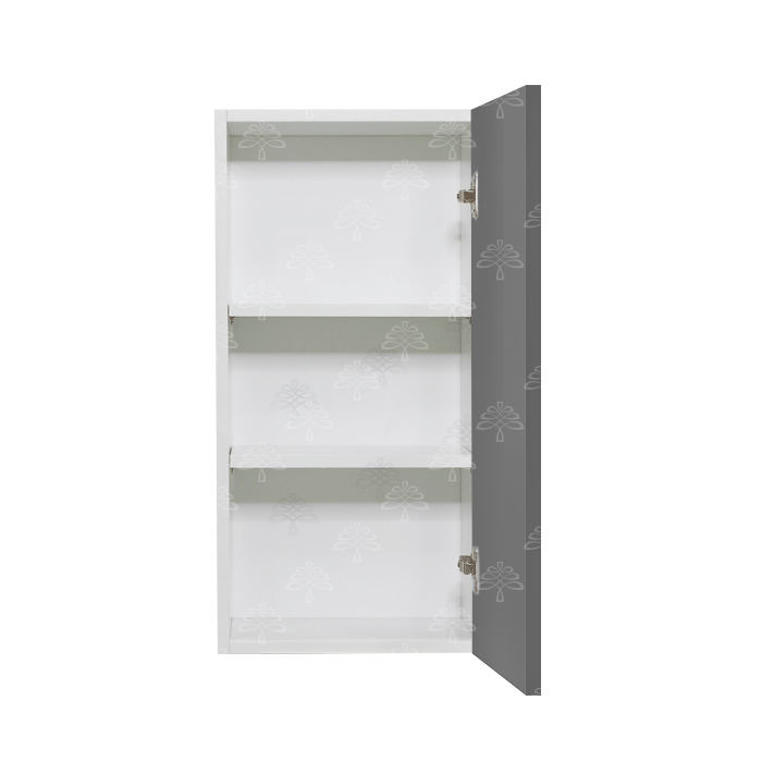 Valencia Gray Series Wall Cabinet with 1 Door and 36-inch Height