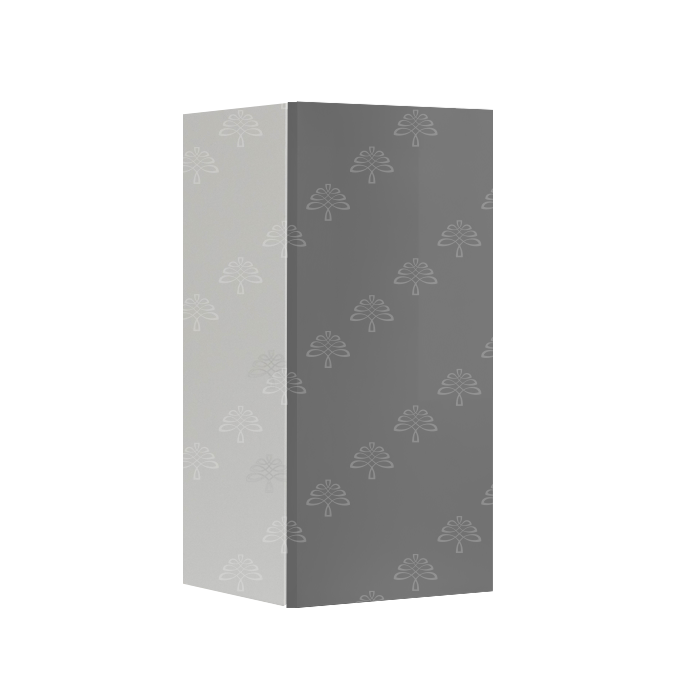 Valencia Gray Series Wall Cabinet with 1 Door and 36-inch Height