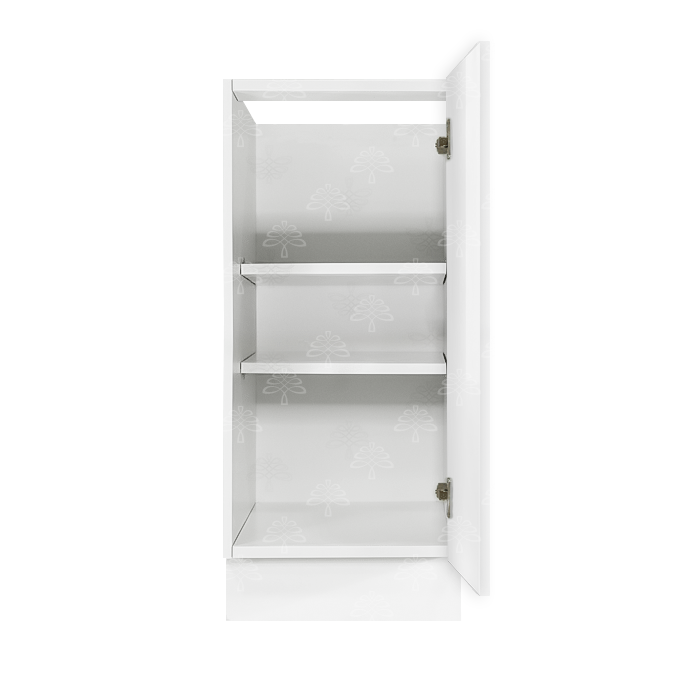Valencia White Series Full Height Base Cabinet with 1 Door and Shelves or ROTs