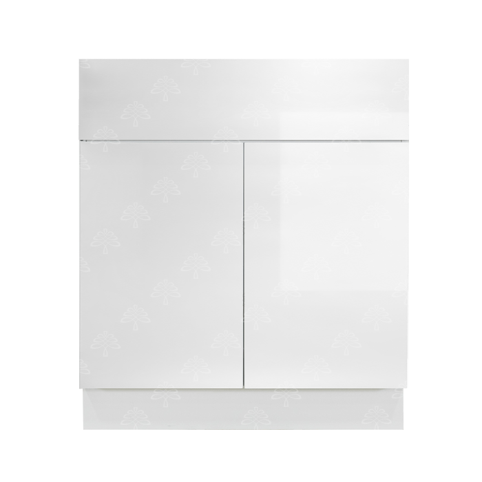 Valencia White Series Tall Vanity Base Cabinet with 2 Doors and 1 Drawer, and 1 ROT