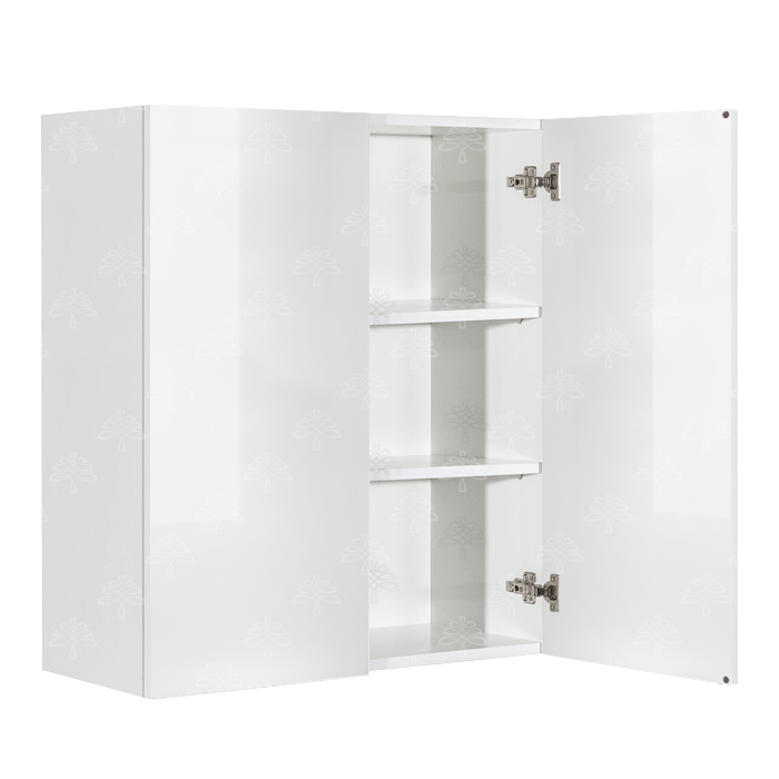Valencia White Series Wall Cabinet with 2 Doors and 42-inch Height