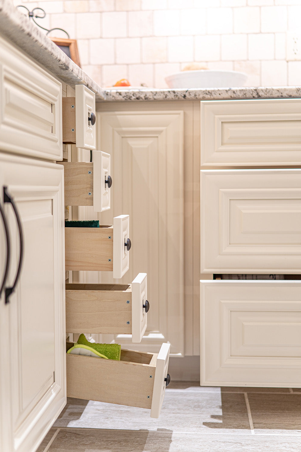 Functional drawer storage